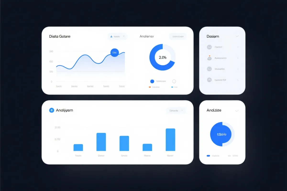 数据仪表盘示意：走势、热度与区间统计